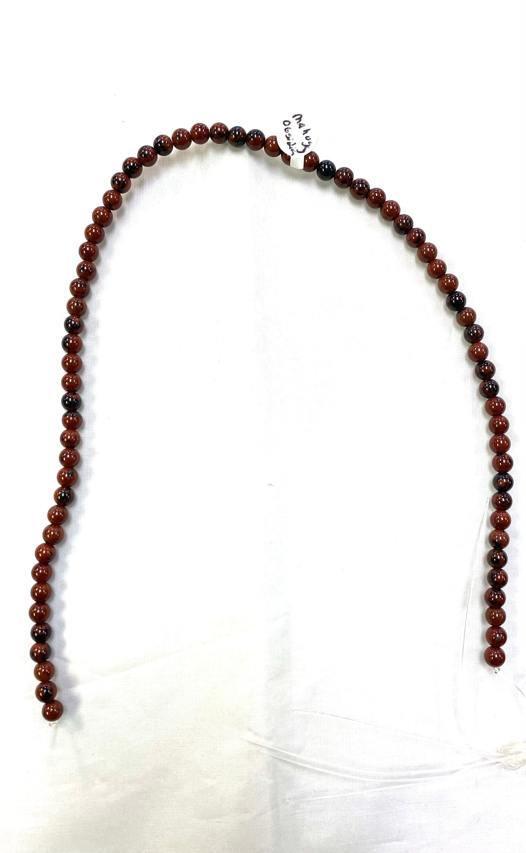 Mahogany Obsidian Bead Strand (small bead) - Lighten Up Shop