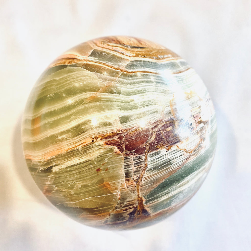Green Onyx Sphere 4” - Lighten Up Shop