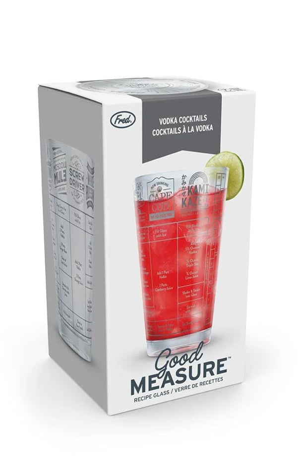Good Measure Recipe Glass - Vodka Cocktails - Lighten Up Shop