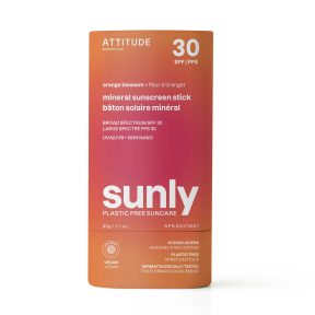 Attitude Mineral Sunscreen Stick 30SPF 60g - Orange Blossom - Lighten Up Shop