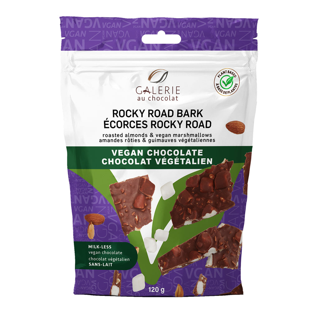 Galerie Au Chocolat Rocky Road Bark Vegan Chocolate 120g - Lighten Up Shop