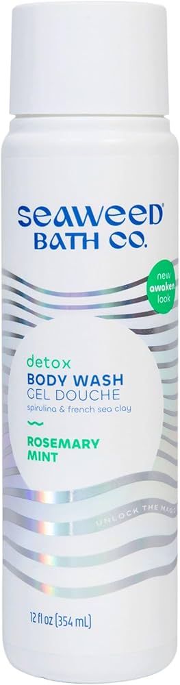 Seaweed Bath Co. Detox Body Wash 12oz - Rosemary Mint - Lighten Up Shop