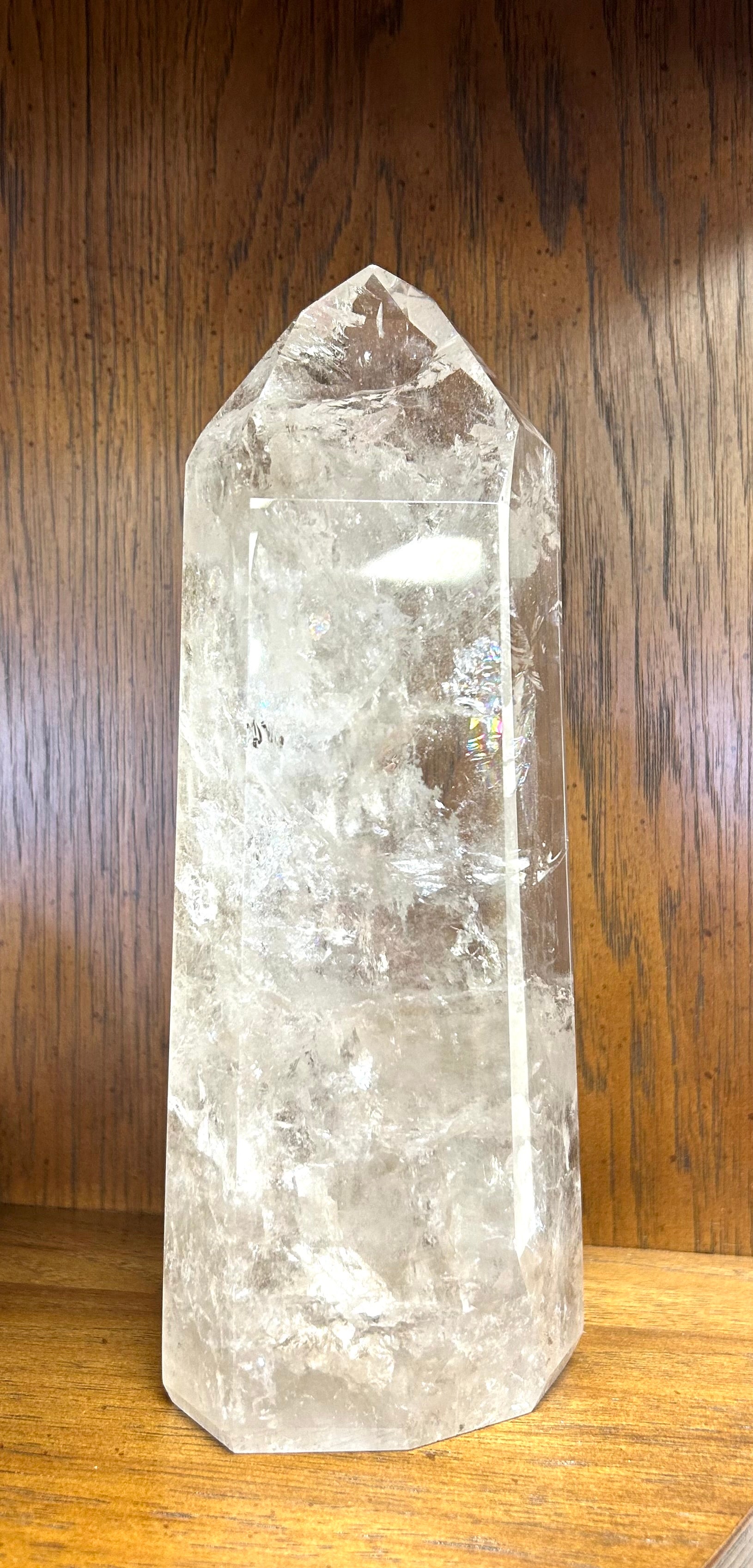Clear Quartz Tower - Lighten Up Shop