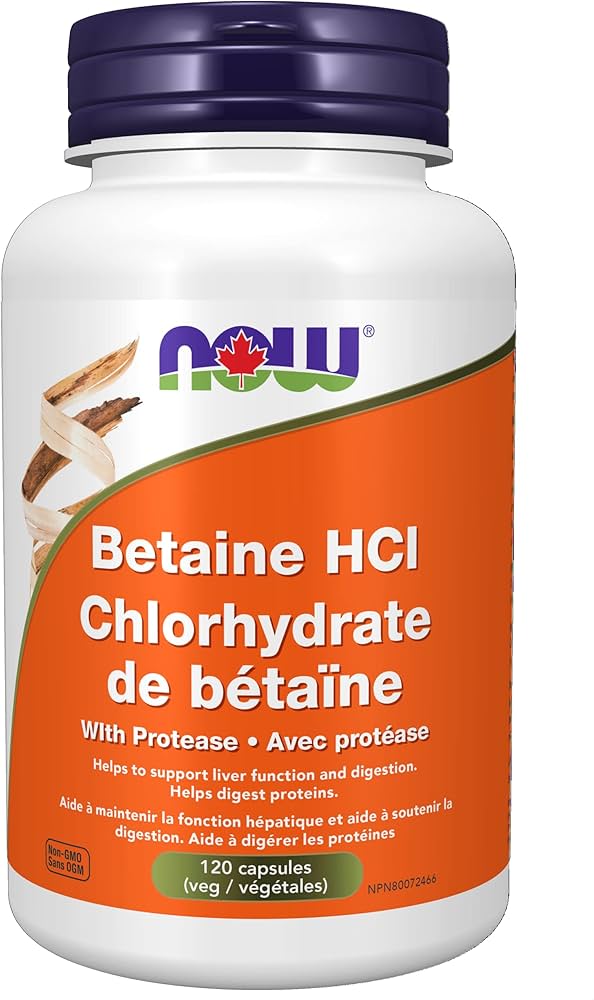 Betaine HCI With Protease 648mg - 120 Capsule - Lighten Up Shop
