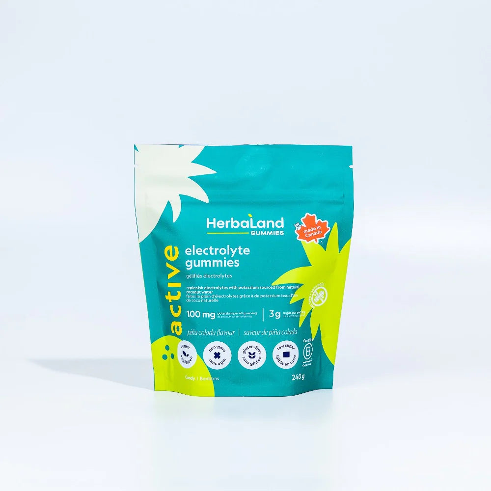 Herbaland Electrolyte Gummies 240g - Pina Colada - Lighten Up Shop