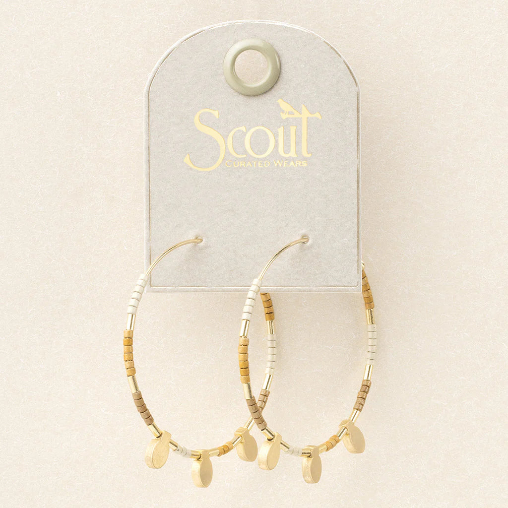 Chromacolor Miyuki Large Hoop Earrings - Lighten Up Shop