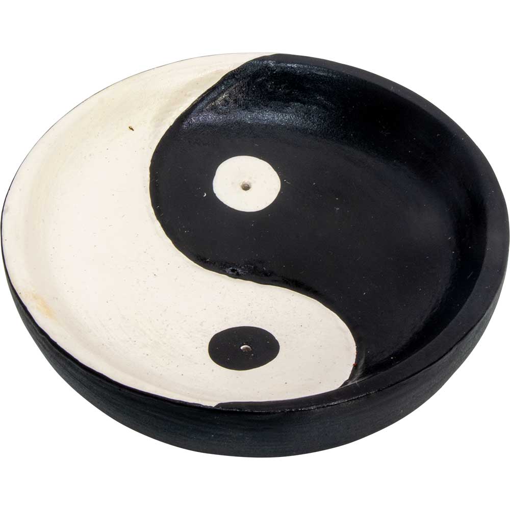 Yin Yang Wood Incense Holder - Lighten Up Shop