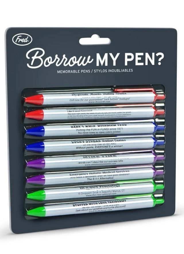 Borrow My Pen? Memorable Pens - Lighten Up Shop