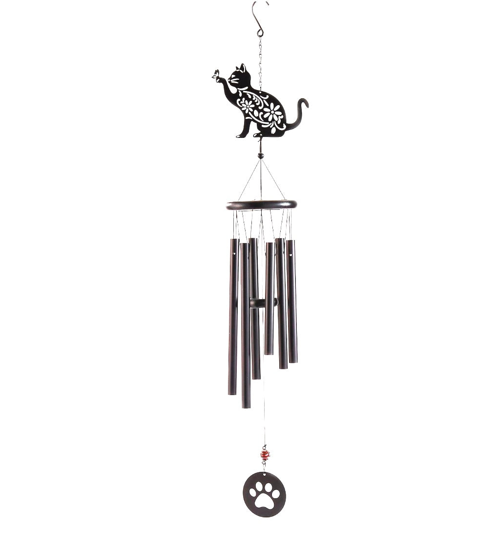 Black Cat Metal Windchime - Lighten Up Shop