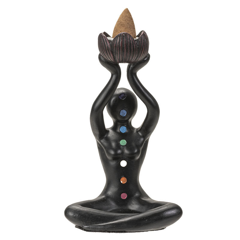 Chakra Lotus Backflow Incense Burner - Lighten Up Shop