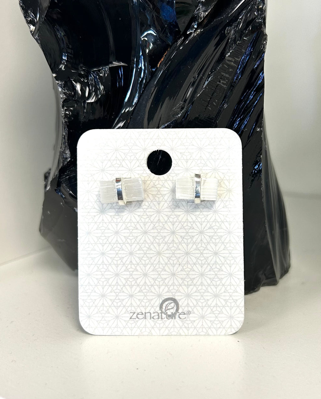 Selenite Earrings - Lighten Up Shop