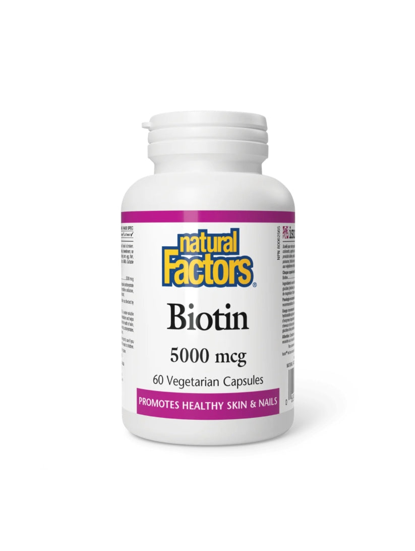 Biotin 5000mcg - 60 Capsules - Lighten Up Shop