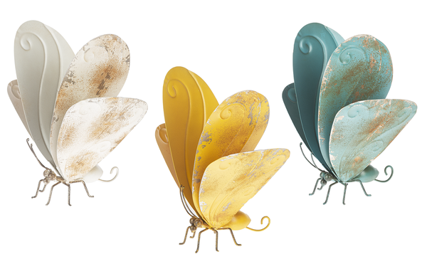 Distressed Butterfly Ornament - Lighten Up Shop