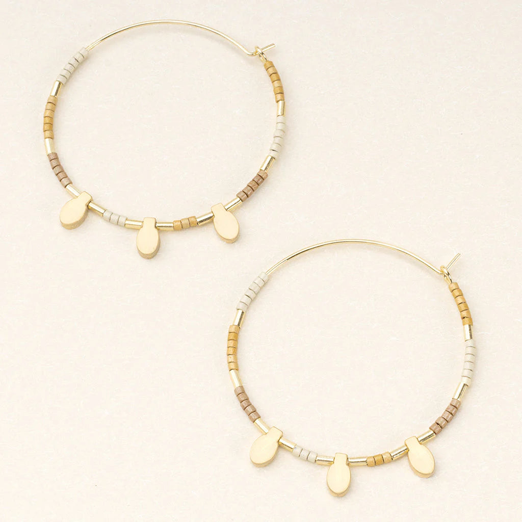 Chromacolor Miyuki Large Hoop Earrings - Lighten Up Shop