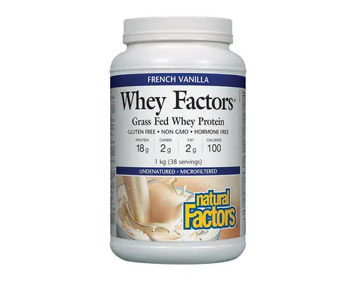 Whey Factors French Vanilla 1kg - Lighten Up Shop