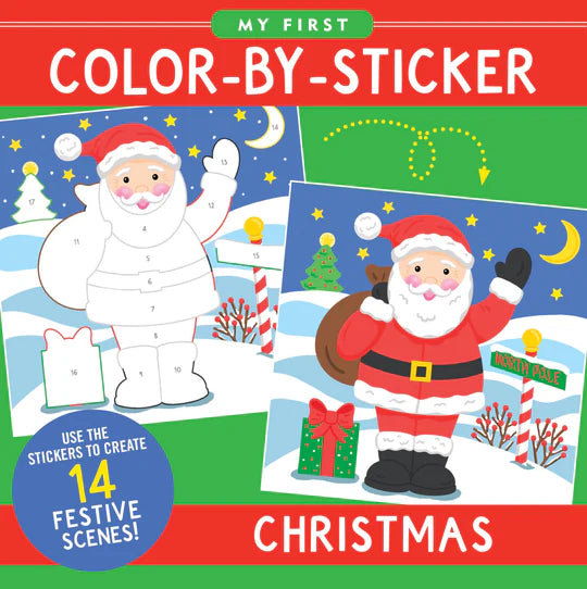 My First Colour By Sticker Christmas - Lighten Up Shop