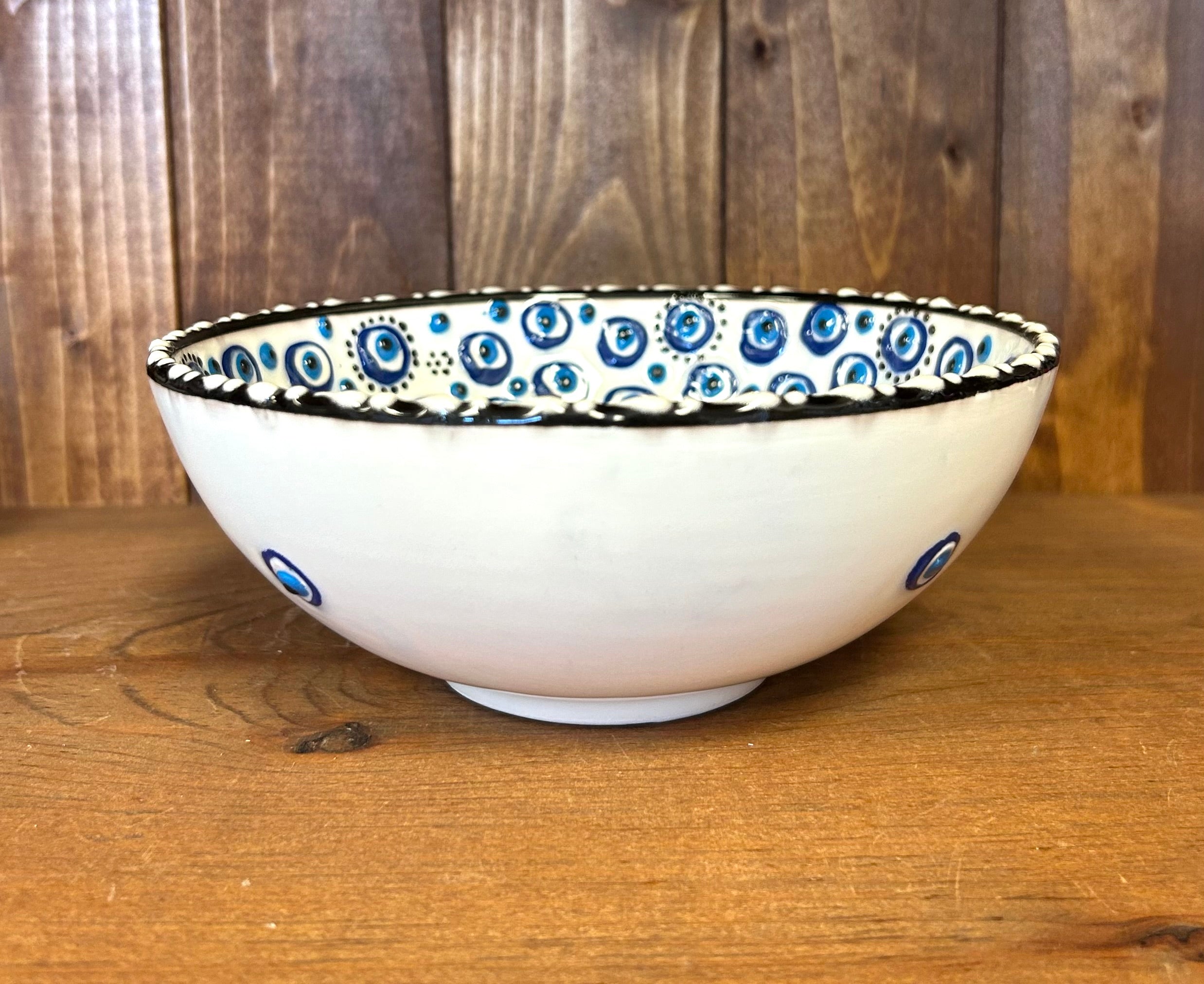 Ceramic Evil Eye Bowl - Lighten Up Shop