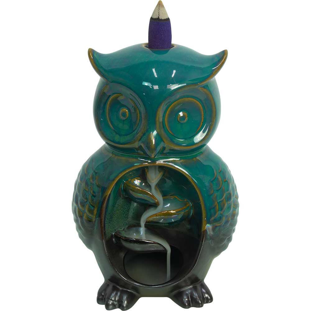 Owl Ceramic Backflow Incense Burner - Lighten Up Shop