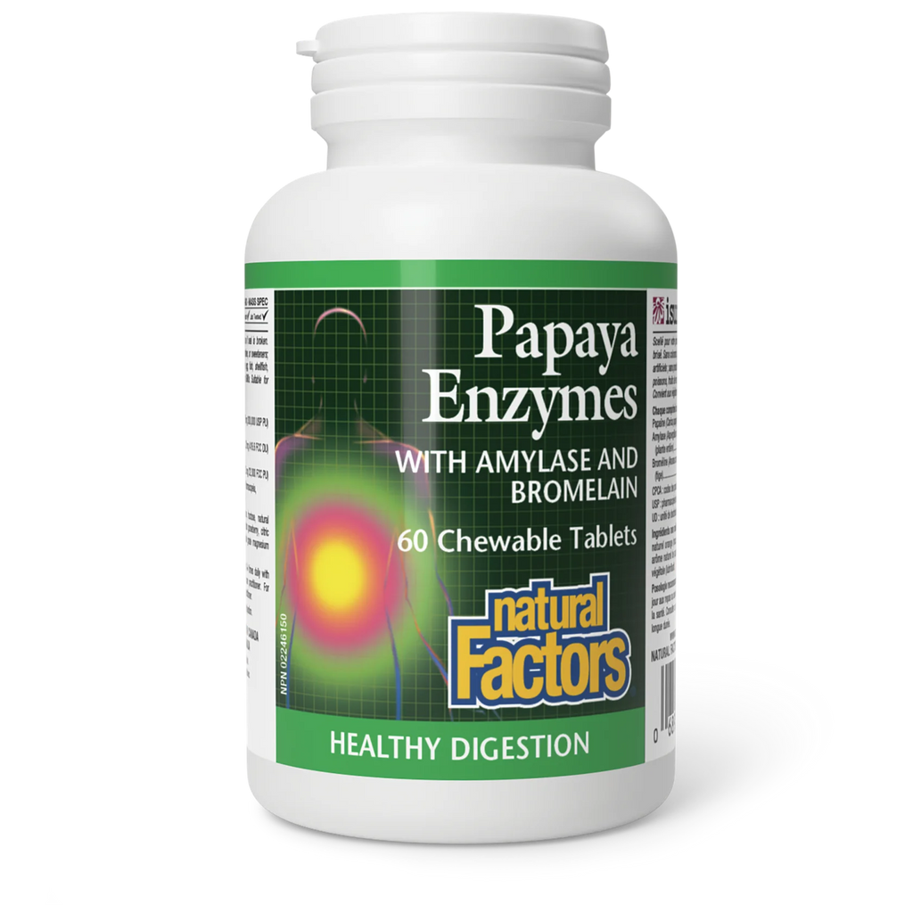 Papaya Enzymes with Amylase and Bromelain - 60 Chewable Tab - Lighten Up Shop