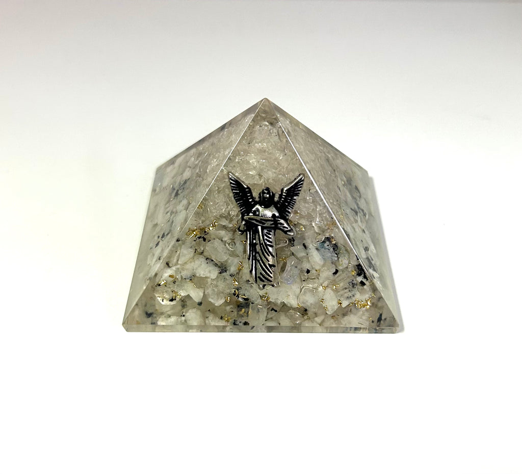 Moonstone Archangel Gabriel Pyramid - Lighten Up Shop