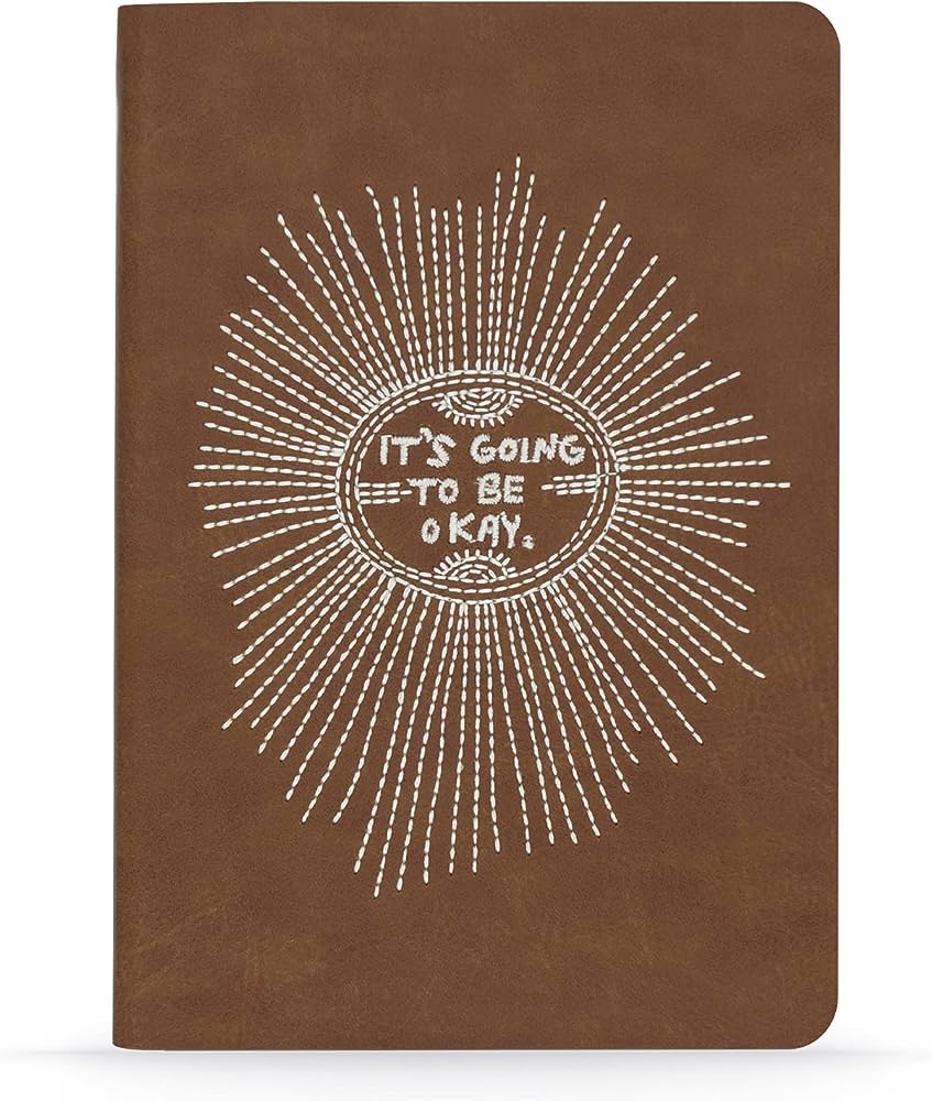 It’s Going To Be Ok Embroidered Notebook - Lighten Up Shop