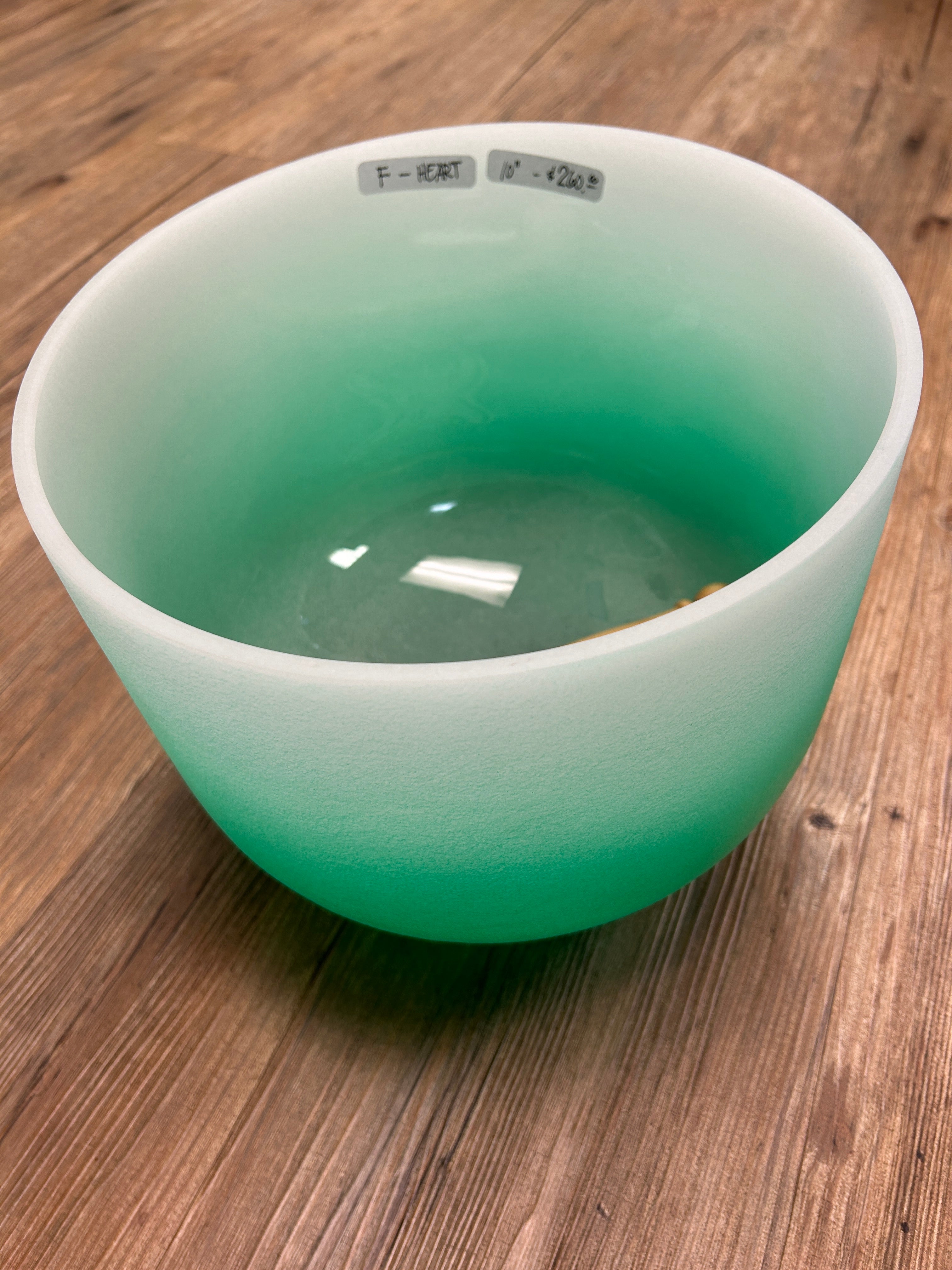 Heart Crystal Singing Bowl 10” - Lighten Up Shop