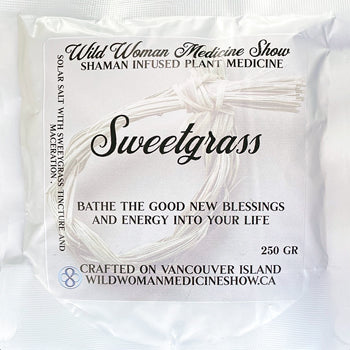 Sweetgrass Bath Treatment (250g) Wild Woman Medicine Show - Lighten Up Shop