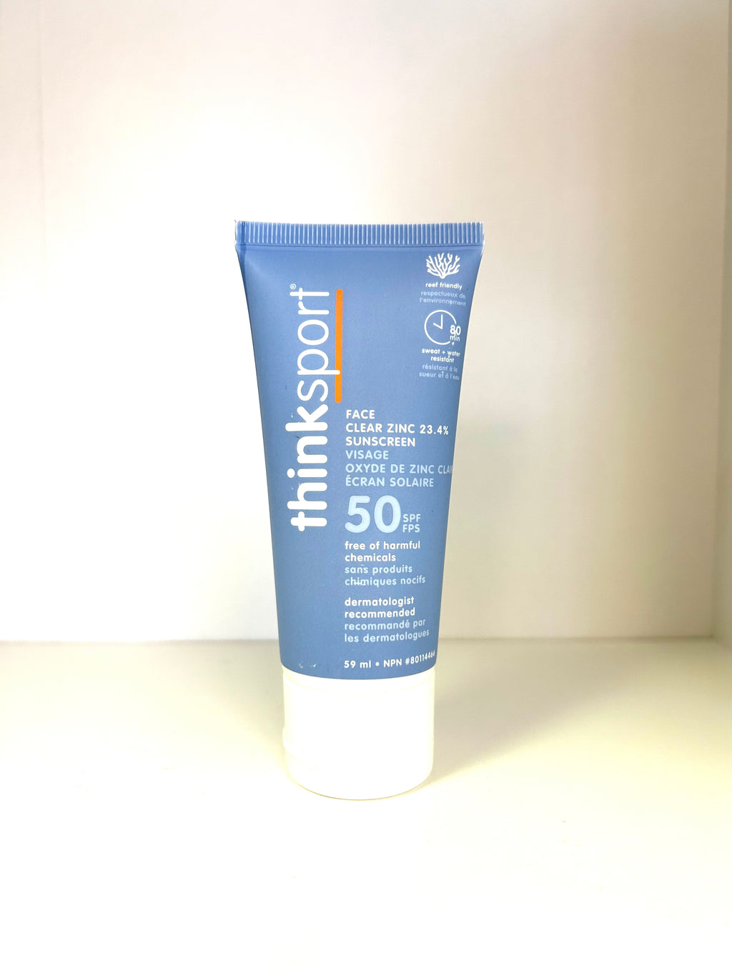 ThinkSport Face Clear Zinc 23.4% Sunscreen - Lighten Up Shop