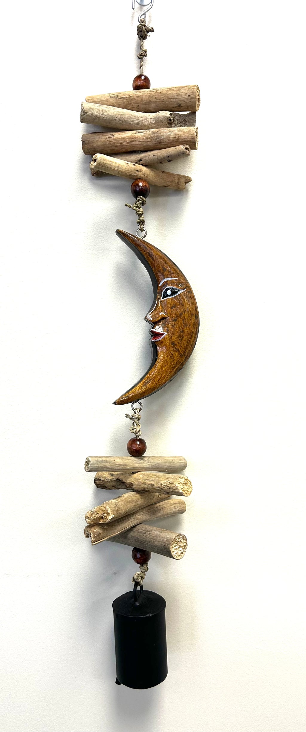 Wooden Moon Bell Chime - Lighten Up Shop