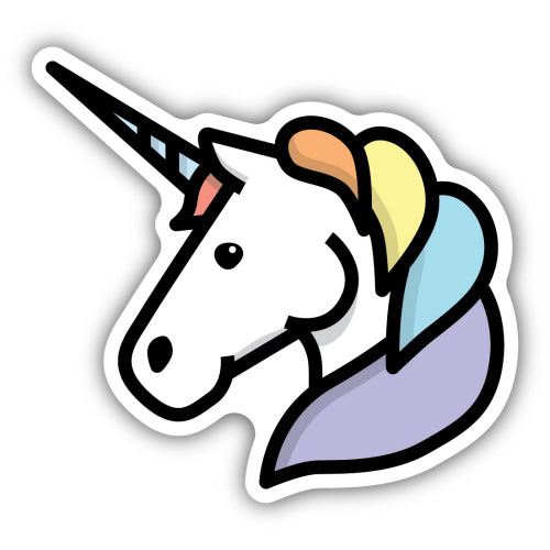 Unicorn Head Sticker - Lighten Up Shop