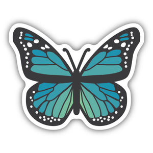 Blue Butterfly Sticker - Lighten Up Shop