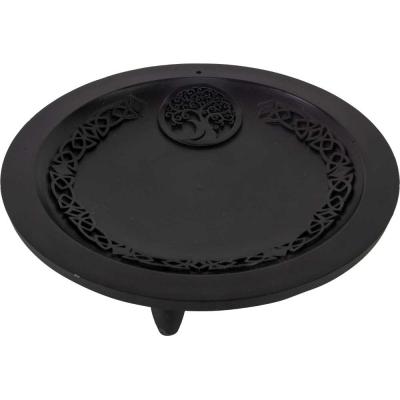 Cast Iron Tree of Life Incense Holder Dish - Lighten Up Shop