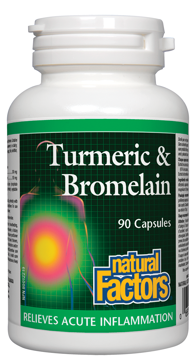 Turmeric and Bromelain 90 capsules - Lighten Up Shop