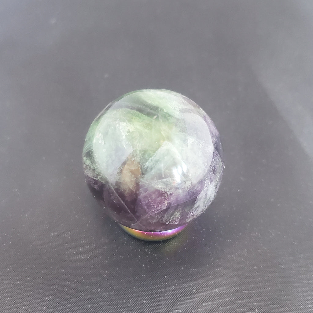 Fluorite Sphere 2" $58 - Lighten Up Shop