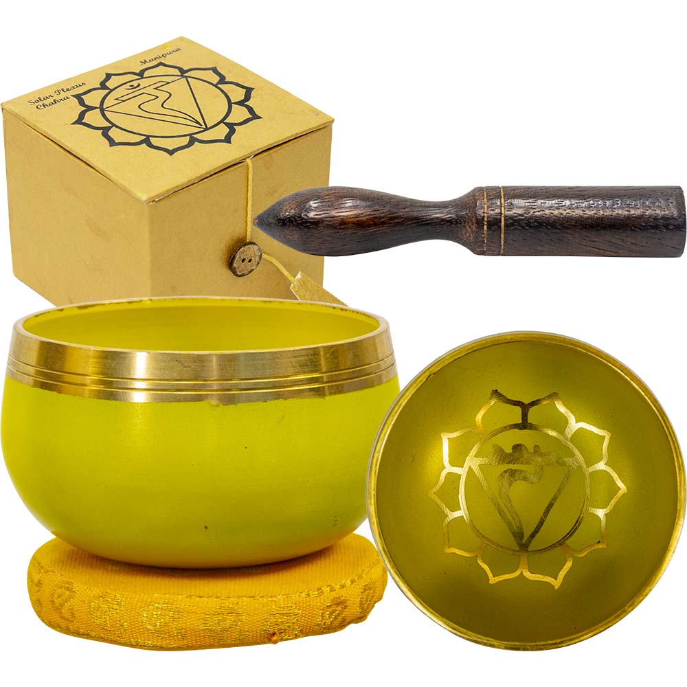 Singing Bowl Mini Solar Plexus Chakra Yellow - Lighten Up Shop