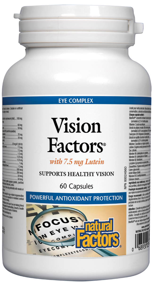Vision Factors 60 capsules - Lighten Up Shop