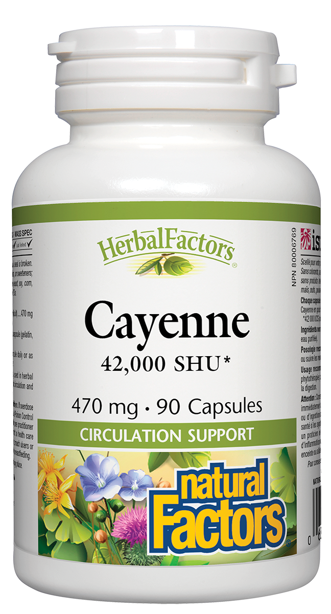 Cayenne 470mg 90 capsules - Lighten Up Shop