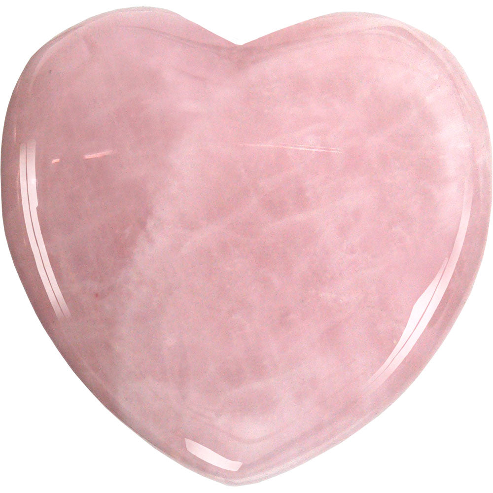 Rose Quartz Heart 1.5" - Lighten Up Shop