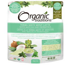 Organic Traditions Yerba Mate Mint Latte 150g - Lighten Up Shop
