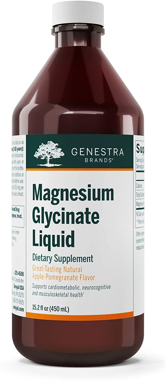Magnesium Glycinate Liquid Mineral Supplement 450ml Apple-Pomegranate - Lighten Up Shop