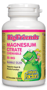 Big Friends Magnesium Citrate 50mg 60 Chewable Tablets - Lighten Up Shop