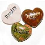 Daughter Heart Engraved Stone - Lighten Up Shop
