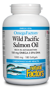 Wild Pacific Salmon Oil 180 softgels - Lighten Up Shop