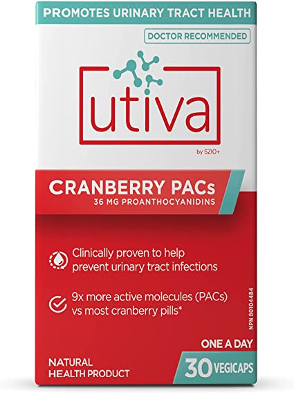 Utiva Cranberry PACs - 30 Capsules - Lighten Up Shop