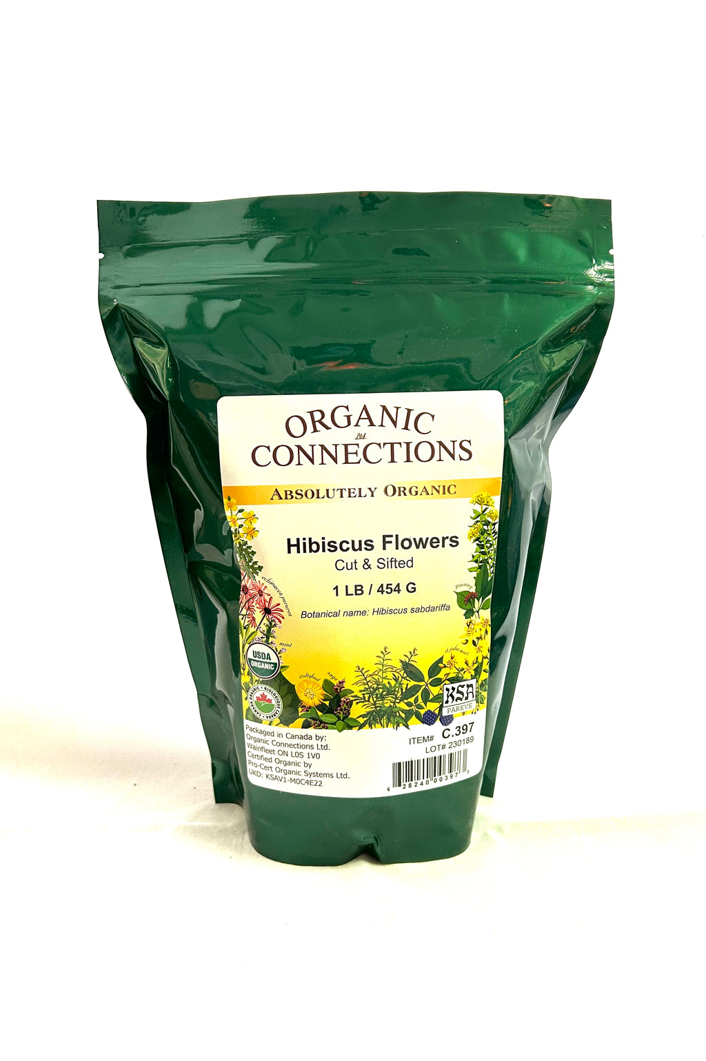 Hibiscus Flowers (Cut & Sifted) 1 lb. - Lighten Up Shop
