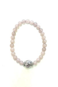 Rose Quartz Bracelet - Small Bead - Lighten Up Shop