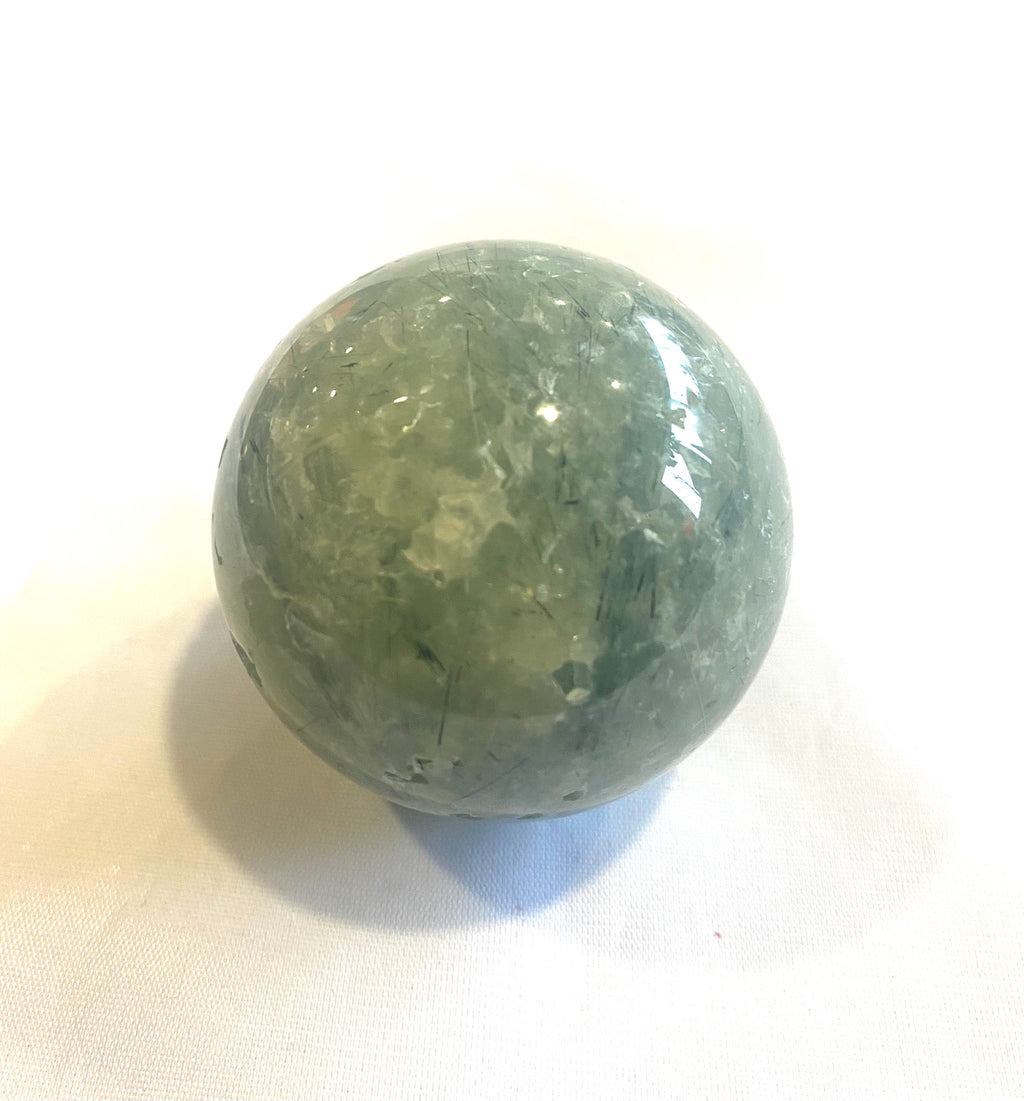 Prehnite Sphere 2” - Lighten Up Shop