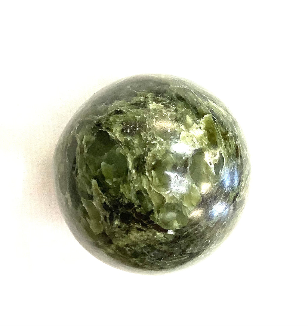 Bubble Jade Sphere 2.5” - Lighten Up Shop