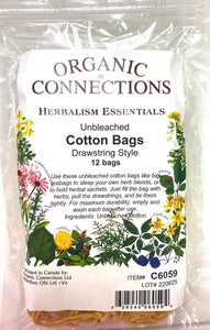 Unbleached Cotton Tea Bags - Lighten Up Shop