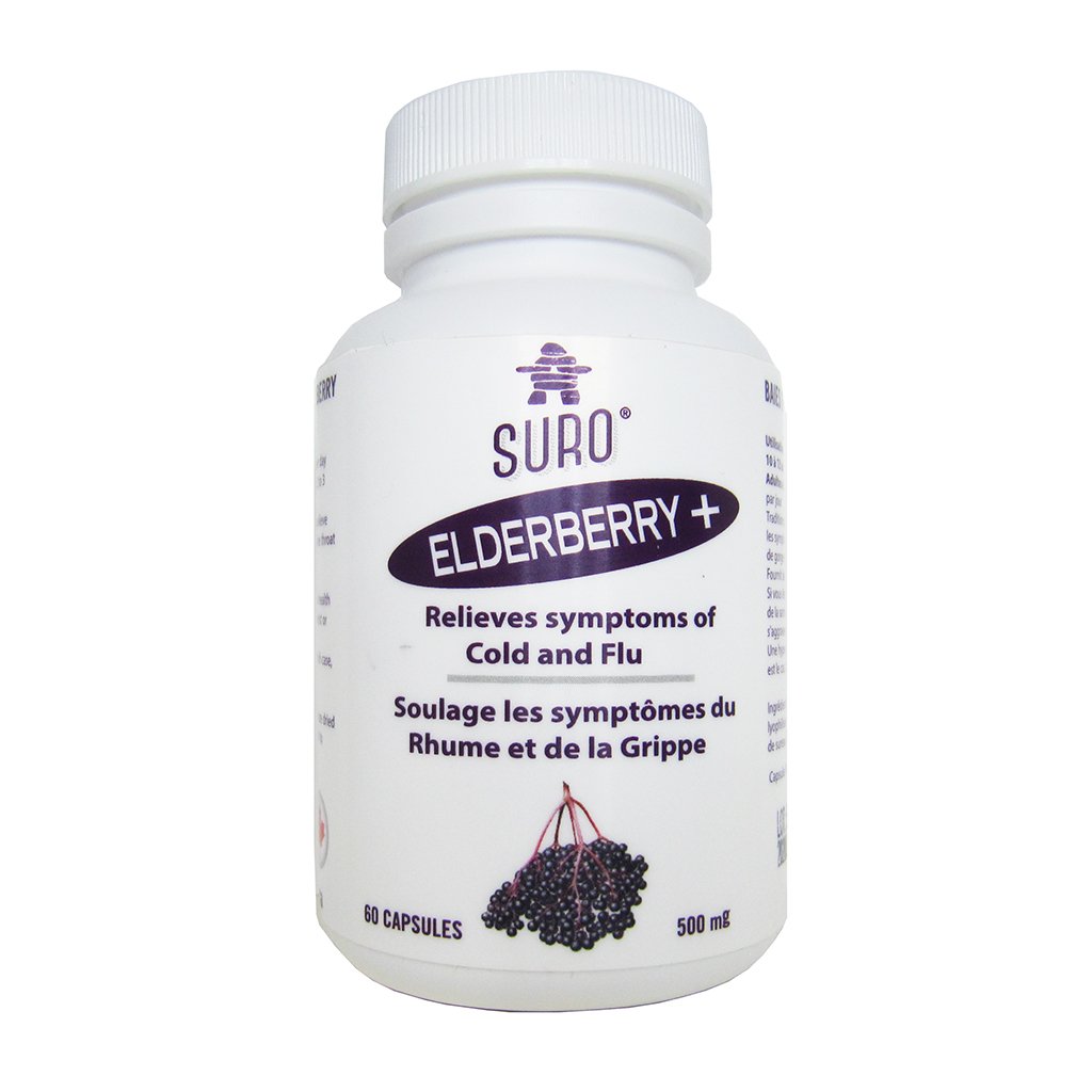 Suro Elderberry 60 capsules - Lighten Up Shop